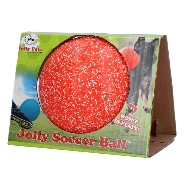 Jolly Soccer Ball Oranje/Wit 15cm
