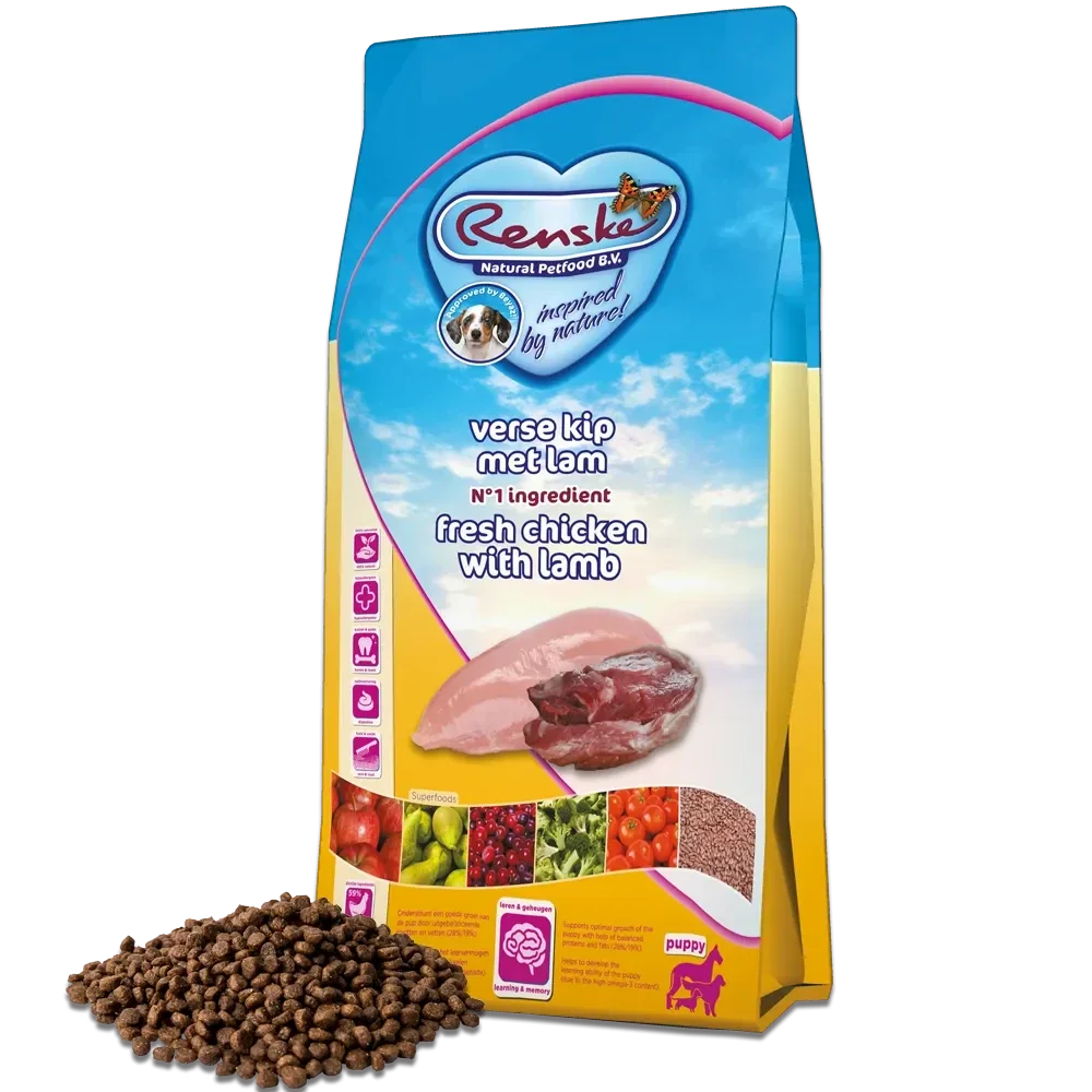 Renske droog puppy verse kip&lam 2kg
