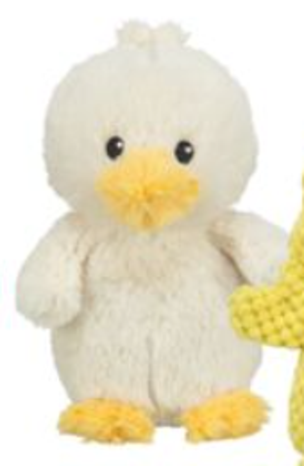 Pastelgeel kuiken pluche 22cm