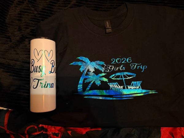 Custom TShirt + Custom Tumblr Cup Bundle