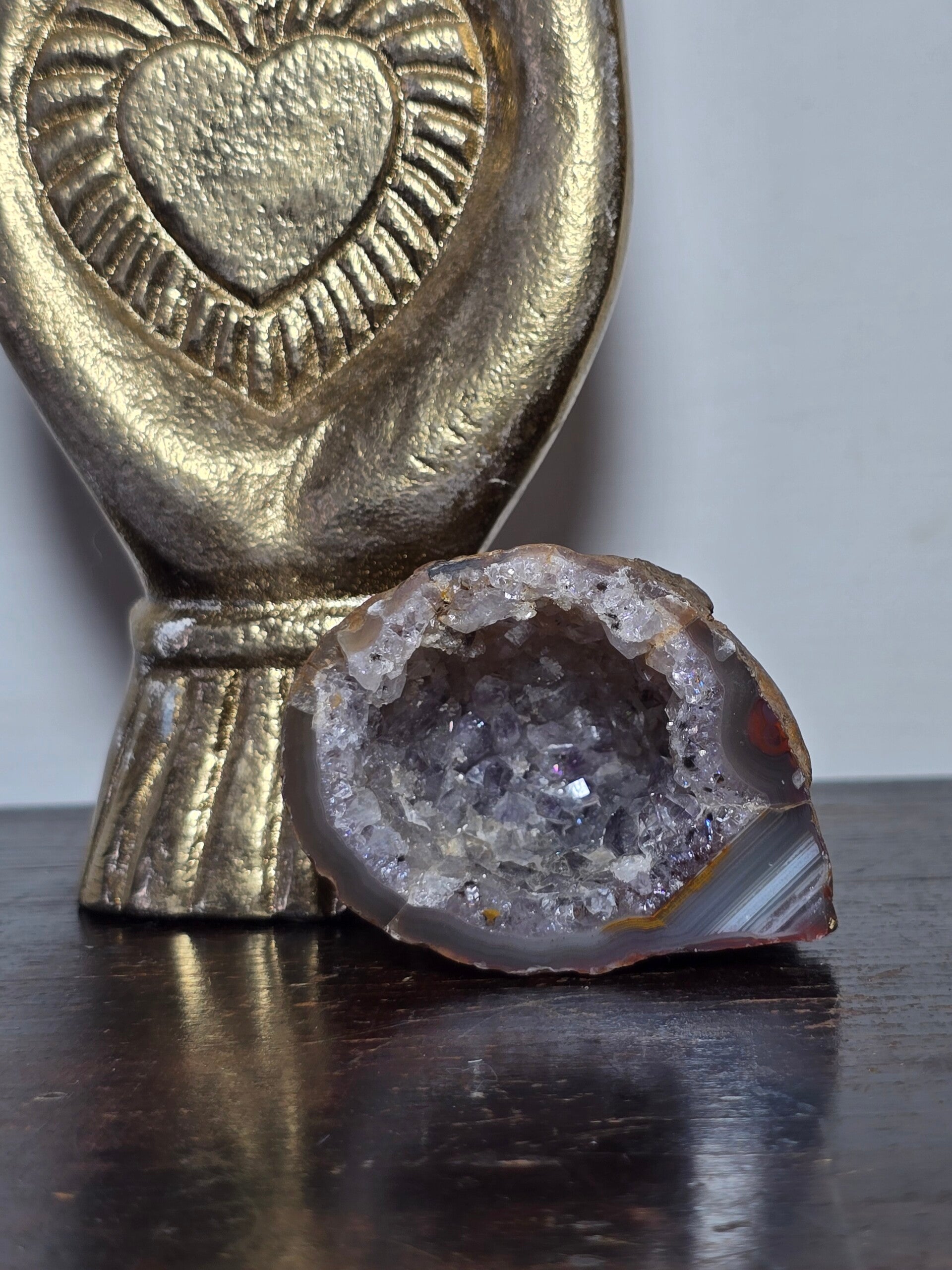 Geode di Ametista con Agata Naturale