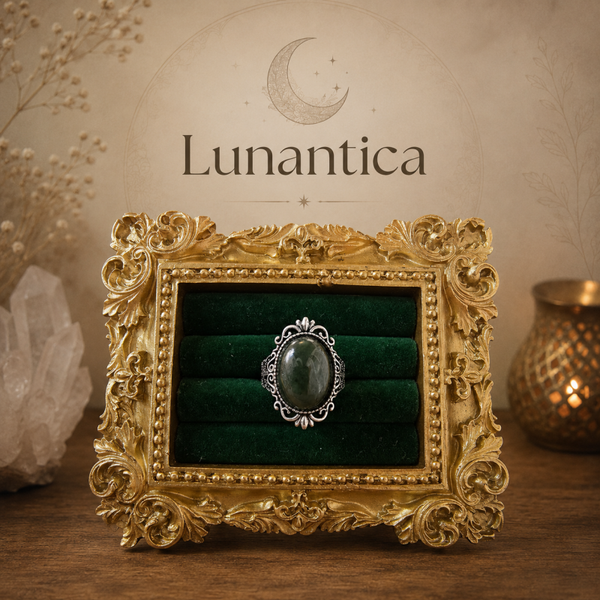 Anello in giada rame regolabile