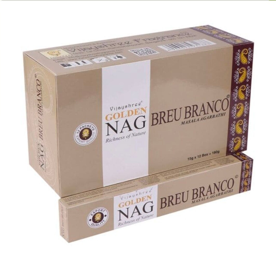 Incenso Golden Nag Breu Branco 15g