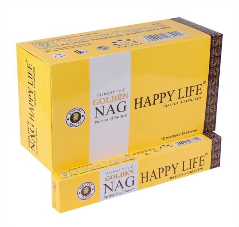 Incenso Golden Nag Happy life 15 g