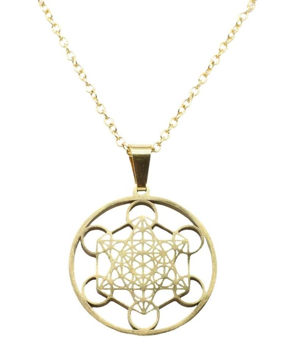 Collana Metatron in acciaio inossidabile 2,5 cm