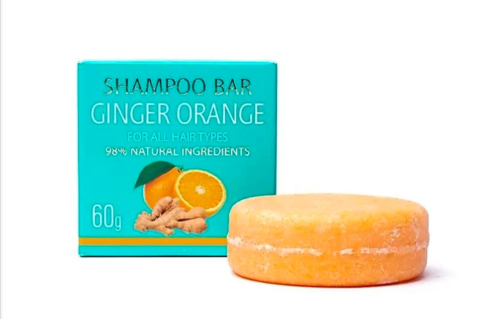 Saponetta shampoo naturale allo zenzero e arancia