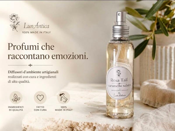 Diffusore profumo Rosa taif e caramello