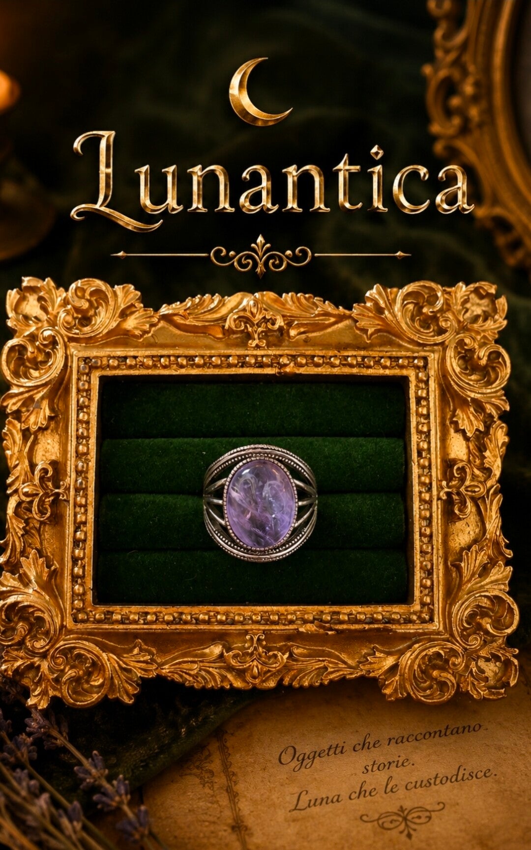 Anello ametista rame regolabile