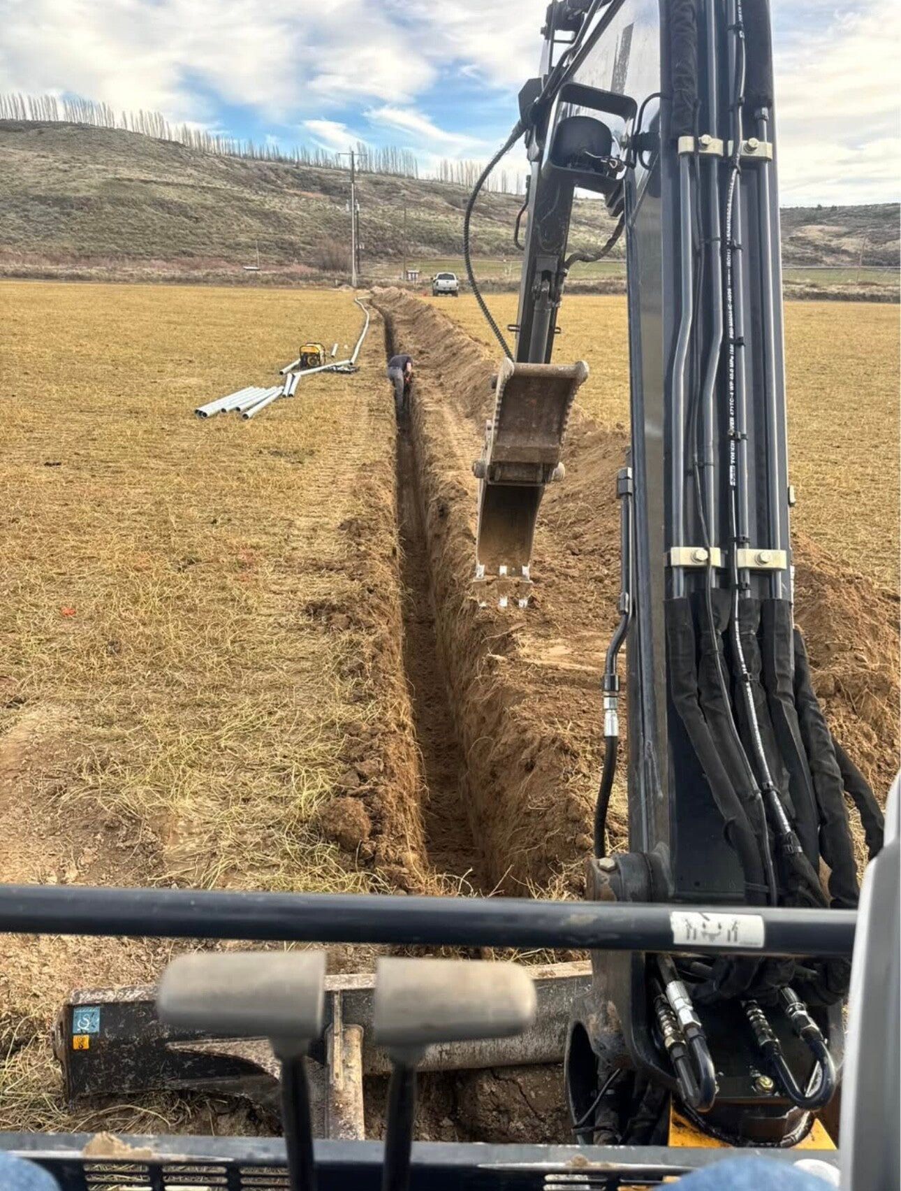 Trenching project near Hermiston, OR