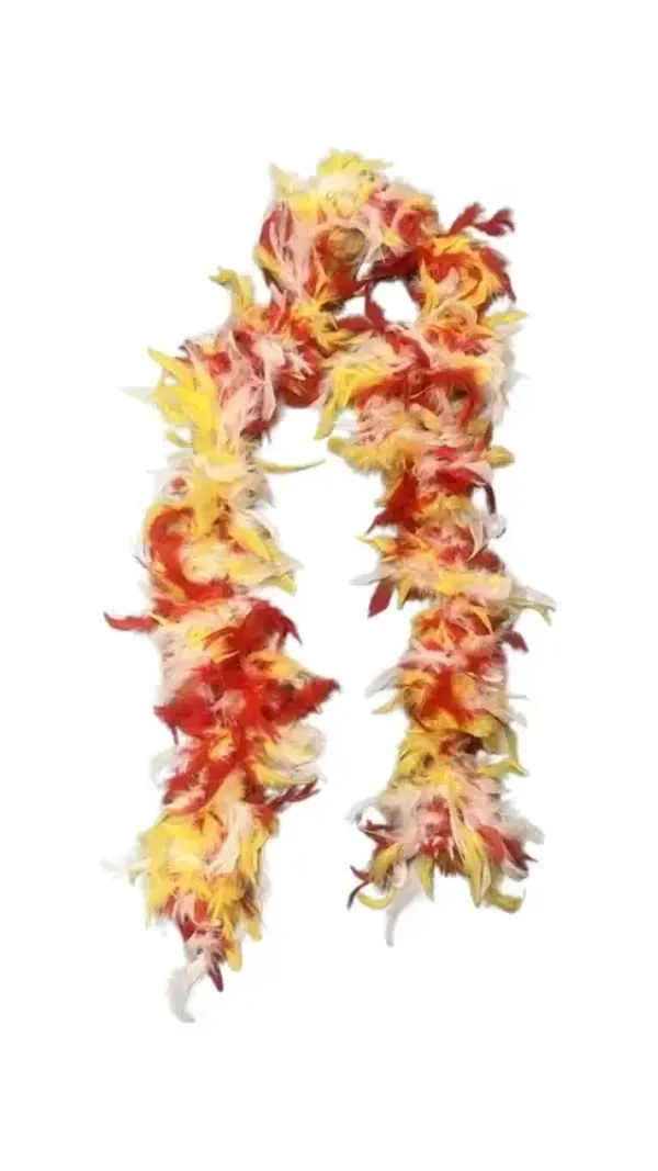 oeteldonk Boa rood, wit & geel 200 cm