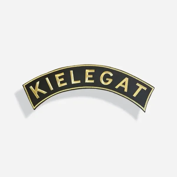 Kielegat boog gouden letters