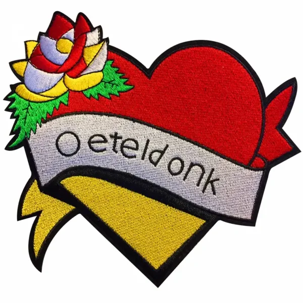 Oeteldonk embleem - Oeteldonk hart roos