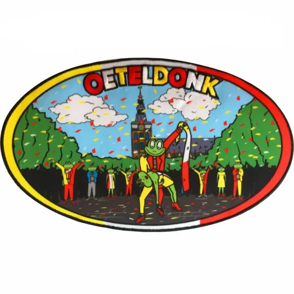Oeteldonk embleem - Mega rugembleem ovaal