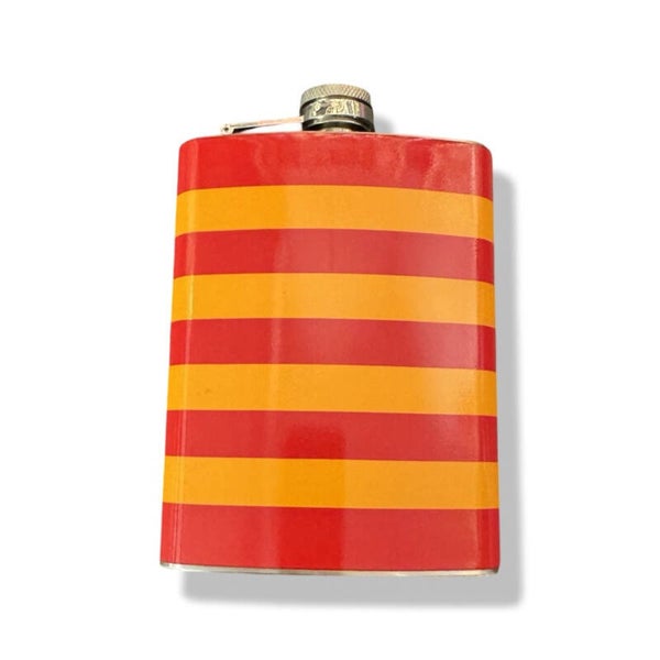 Veldfles gestreept oranje/rood Kielegat