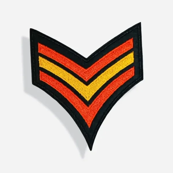 Kielegatse 3 x V militaire strepen