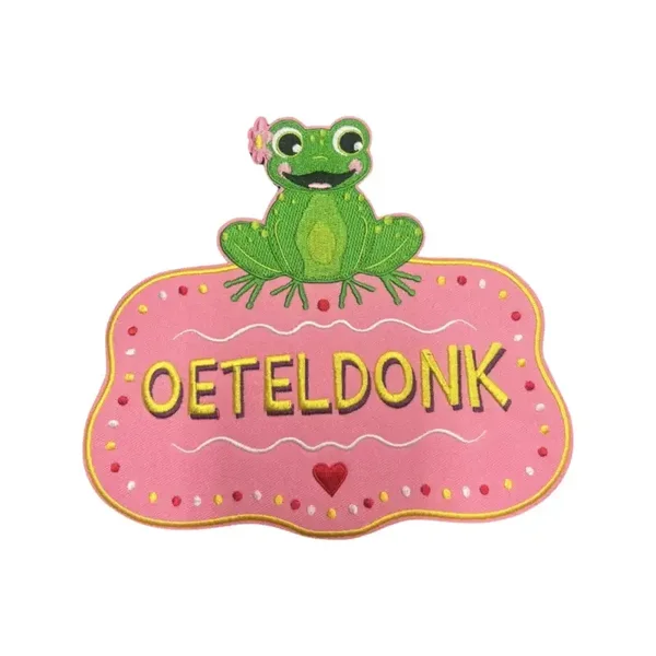 Rugembleem kinder meisjes roze