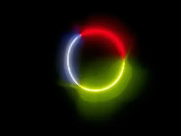 Oeteldonkse Glow in the dark ketting rood, wit & geel