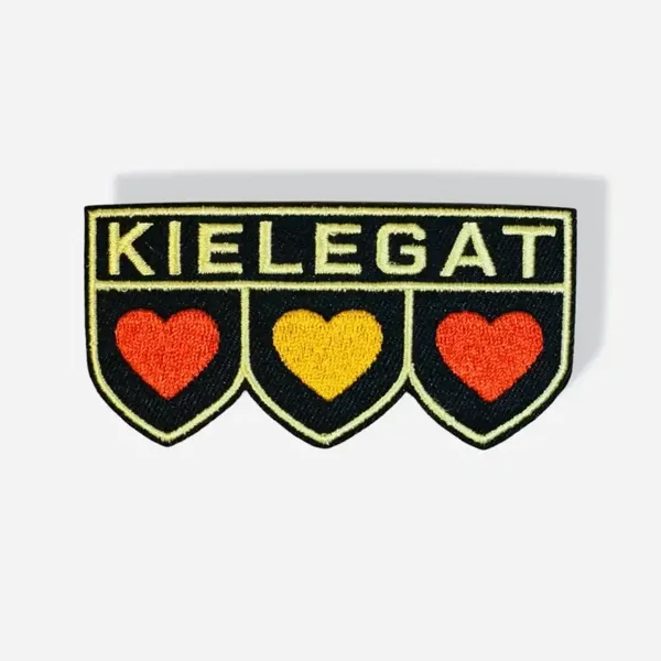 3 x Hartjes rood, oranje, rood Kielegat