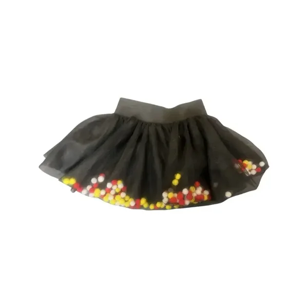 Petticoat R/W/G pompoms (in) volwassenen