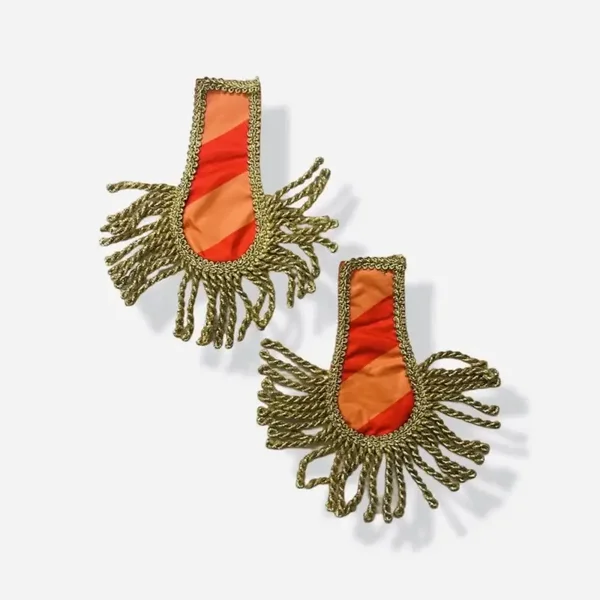 Epauletten diagonaal kielegat rood-oranje