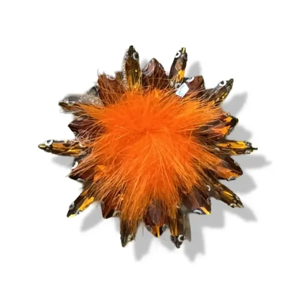 Steentjes met pluche oranje