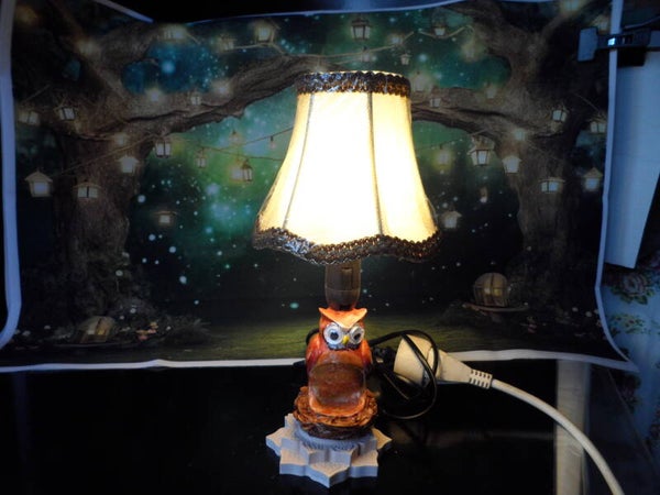 Lampadaite Hiboux avec bébé