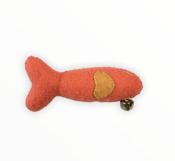 Dead Fish Orange with Gold Fin