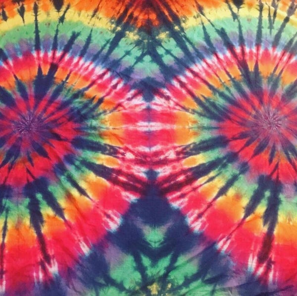 Double Rainbow Swirl with Dark Blue