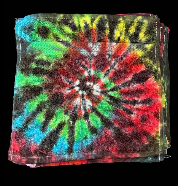 Tie Dye Rainbow Wash Cloths