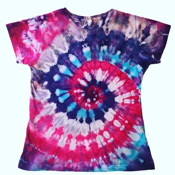 Pink and Blue Ice Dye Women’s Shirt