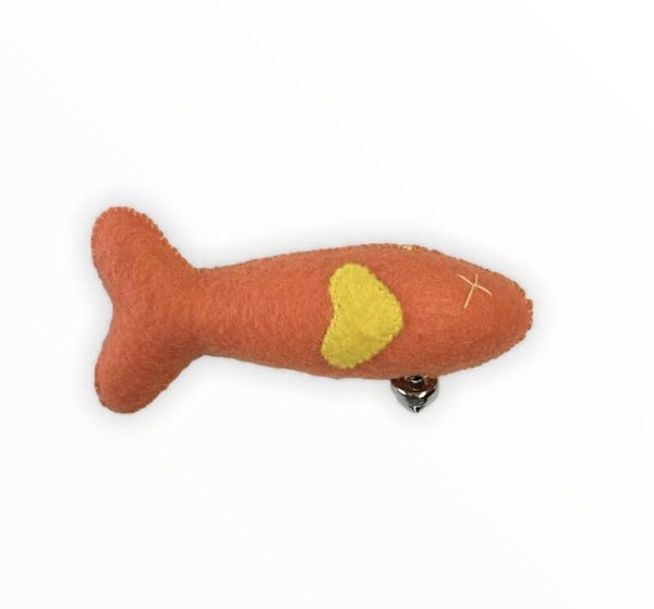 Dead Fish Orange with Yellow Fin