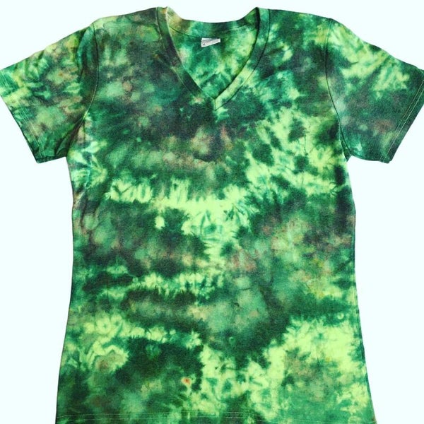 Green Camo Ice Dye Women’s Shirt