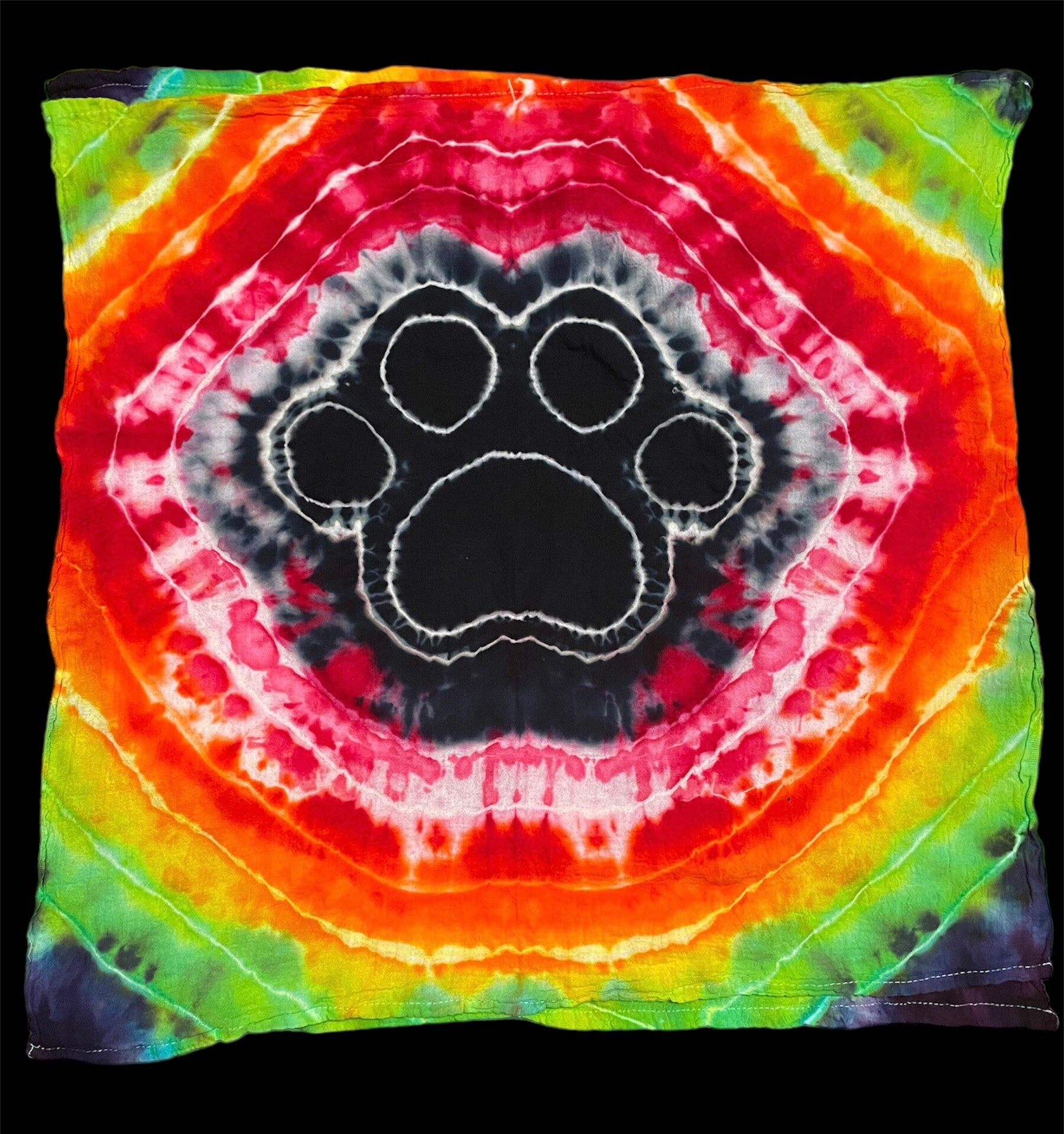 Dog Paw Bandana