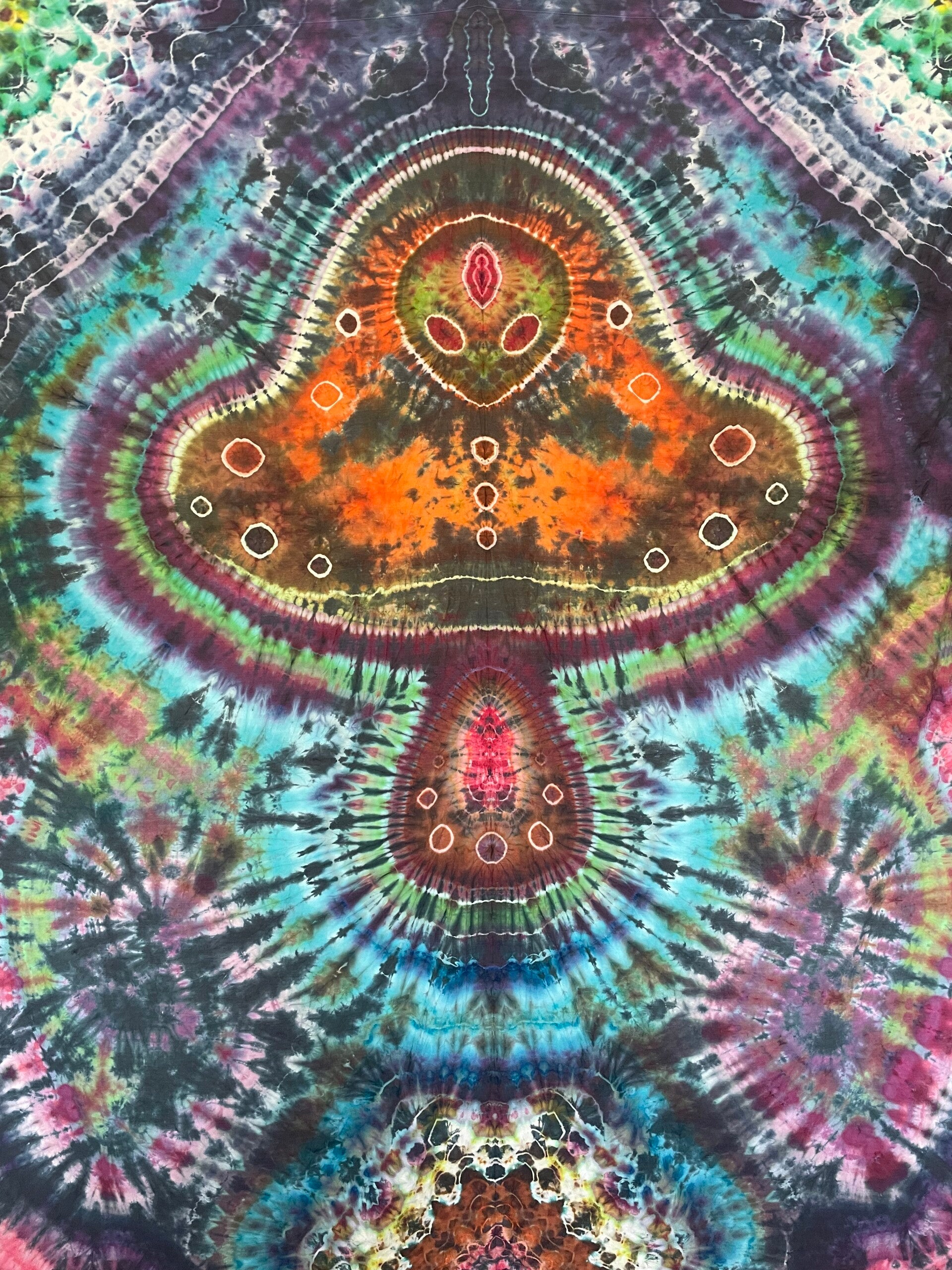 Alien Mushroom Queen sheet Tapestry