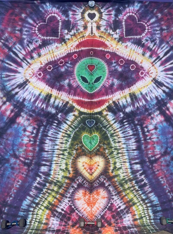 Alien Heart Abduction Queen sheet Tapestry