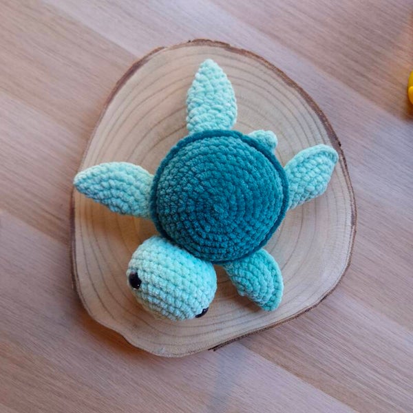 Zee schildpad tinten groen