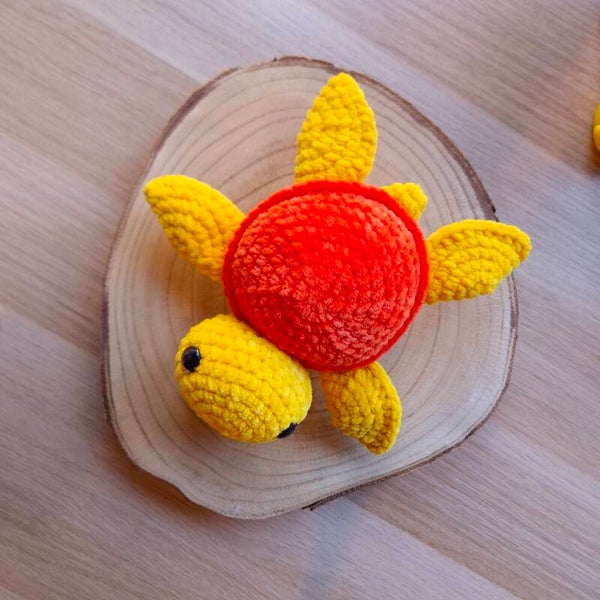 Zee schildpad tinten geel/oranje