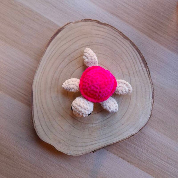 kleine zeeschildpad roze