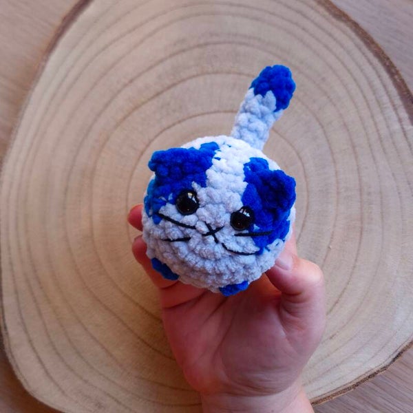 mini poes tinten blauw
