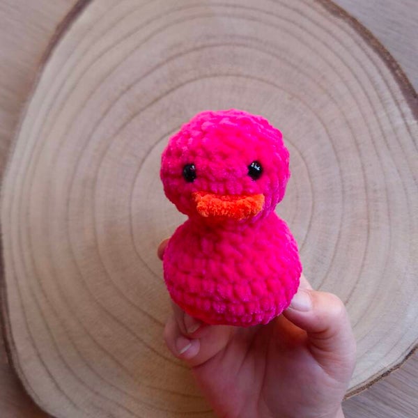 Badeend donker roze
