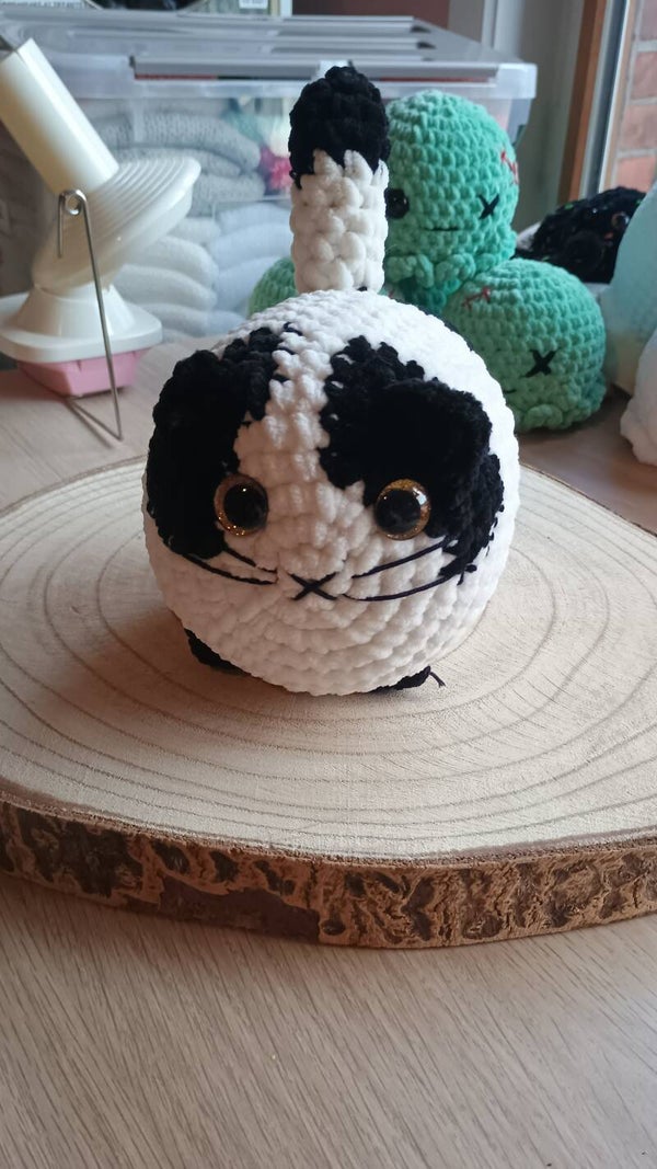 grote poes wit/zwart