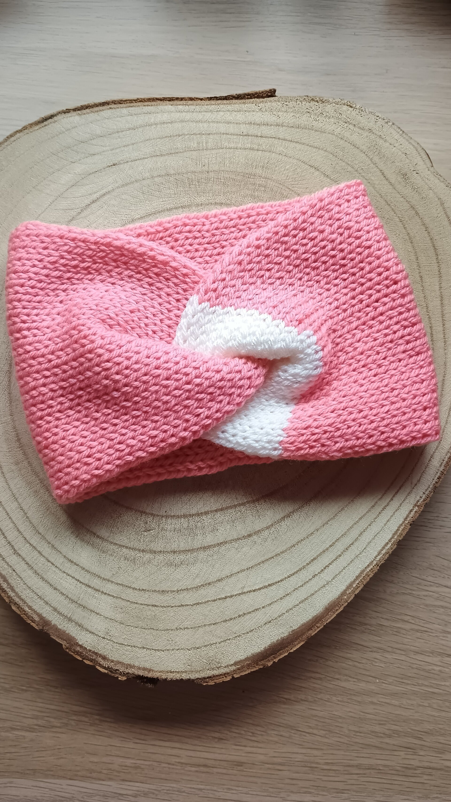 oorverwarmer roze/wit