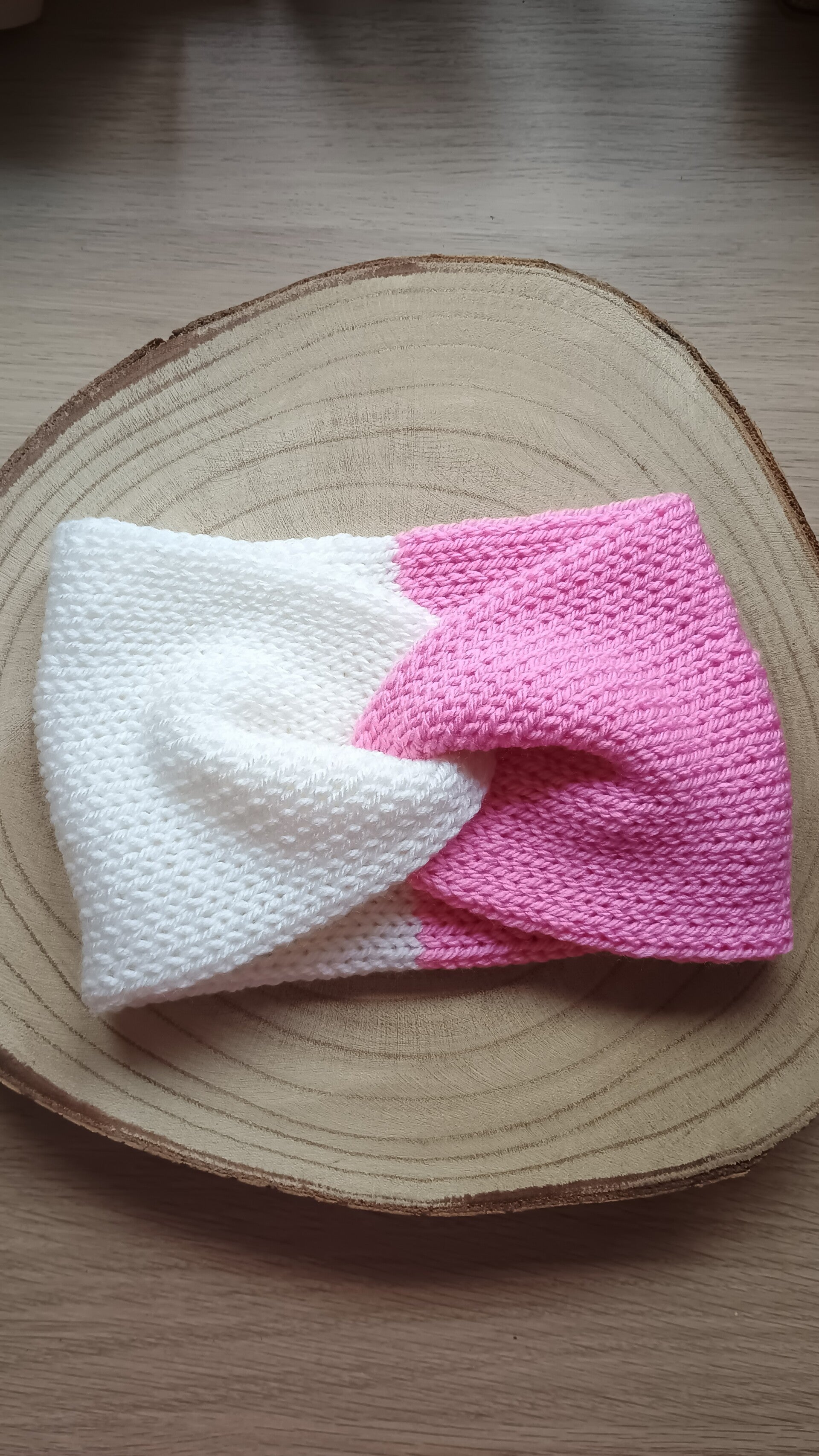 oorverwarmer wit/roze