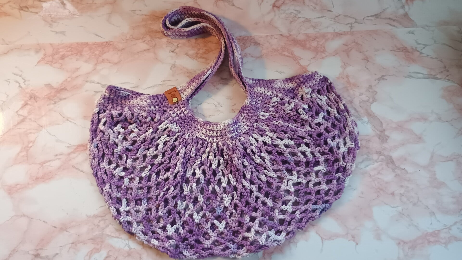 Markt tas lavender