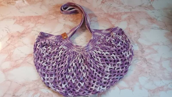 Markt tas lavender