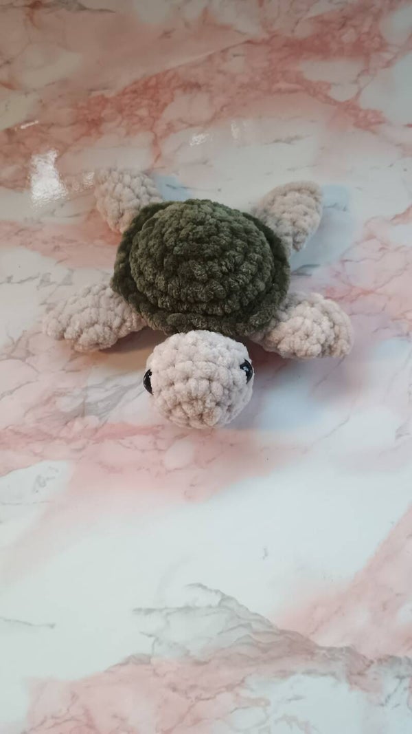 Mini schildpad mosgroen