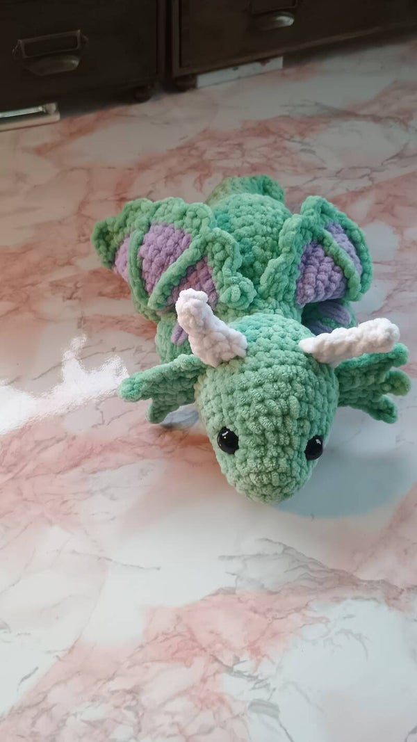 Draakje groene tinten