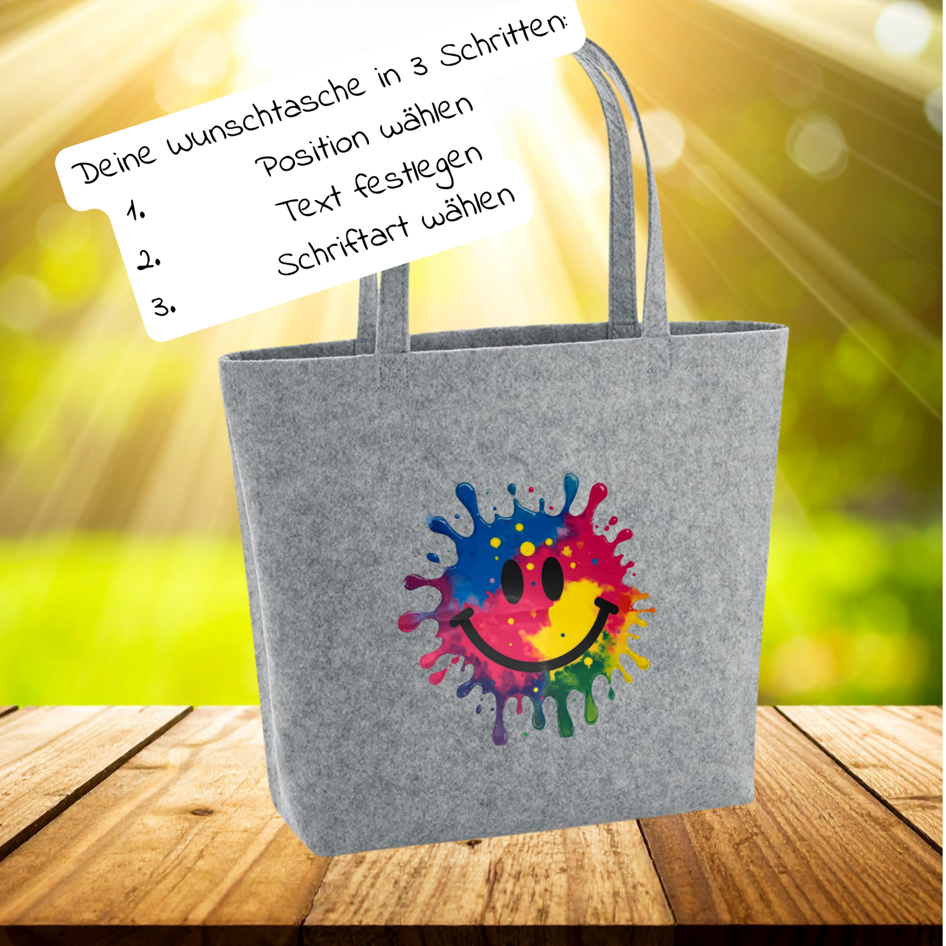 Filz Shopper nach Wunsch