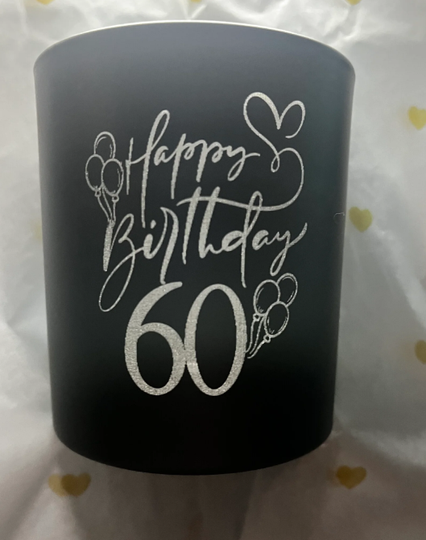 Kerzenglas Happy Birthday