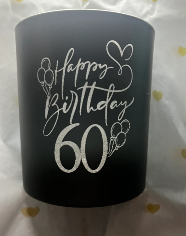 Kerzenglas Happy Birthday